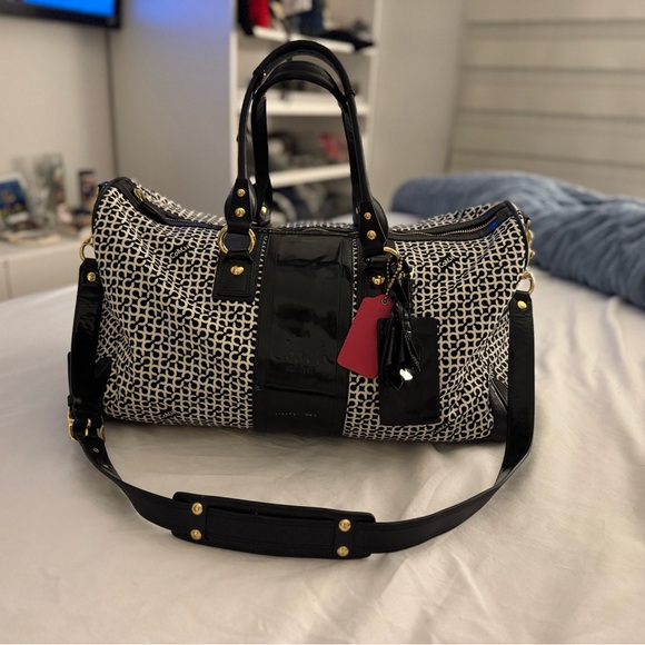 Coach Handbags - Coach Penelope Op Art Duffle Weekender